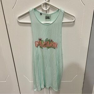 Gymshark Mint Green Relaxed Graphic Tank Top